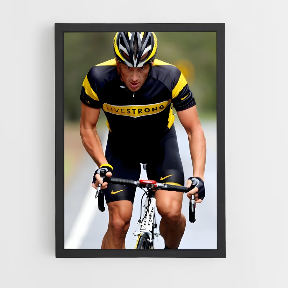 Poster Lance armstrong – affiche Cyclisme (vue 2)